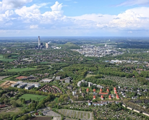 Ein Panorama Blick über Gladbeck, einem Standort von heim&rein
